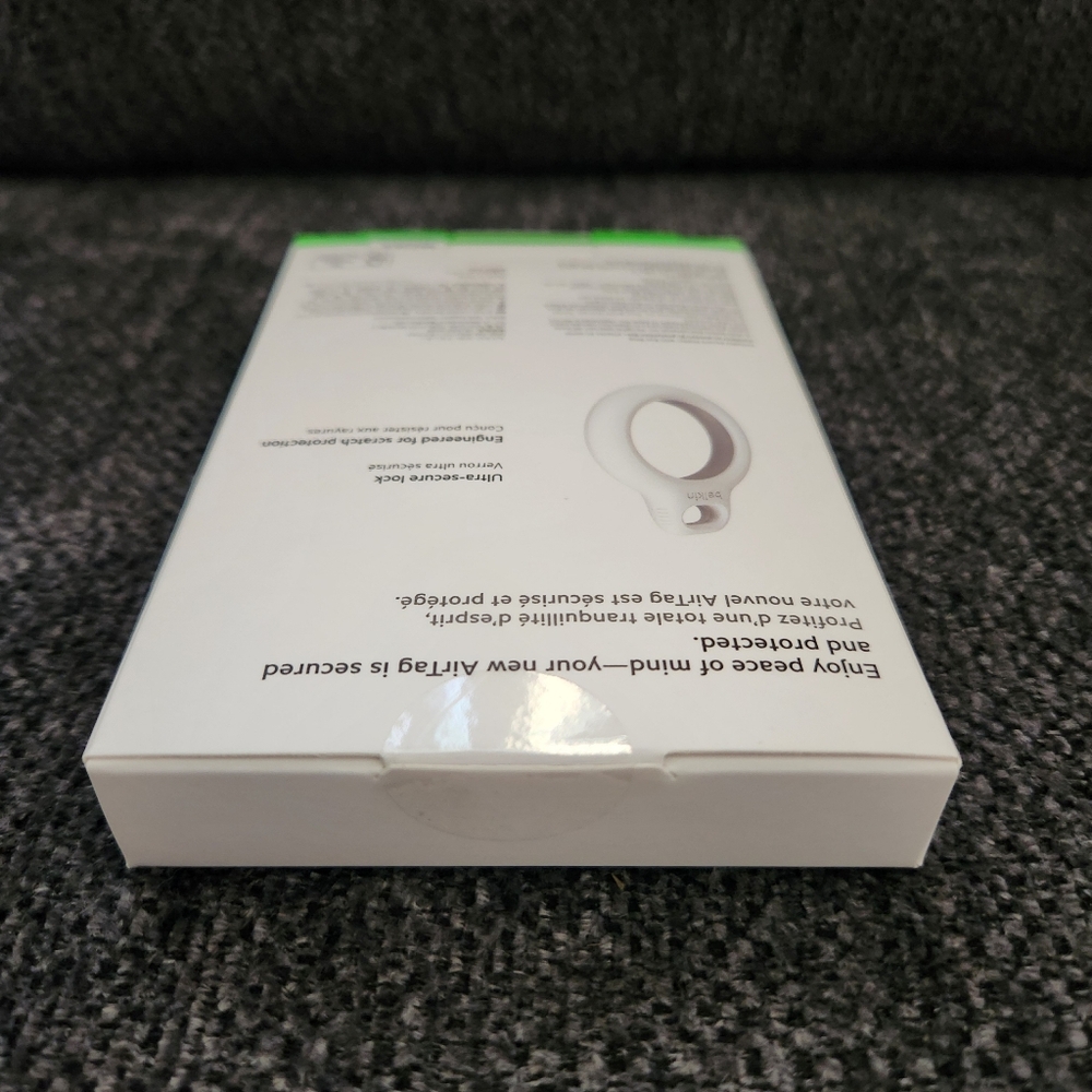 Belkin Single Secure Holder with Key Ring for AirTag White Open Face Case NEW - Picture 8 of 8